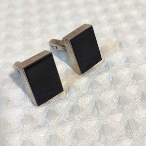 Lamode Black Onyx Square Cufflinks